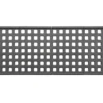 MAGPUL DAKA Grid Organizer Plano AW 2 black rectangular grid panel, top view with square openings