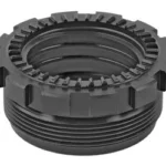 Yankee Hill Machine Co YHM Kurz QD Adapter in black with threaded base and toothed rim