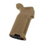 Magpul MOE K2 AR Grip Modified Coyote Brown, angled side view with textured panels