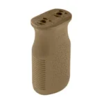 Magpul M-LOK MOE MVG Modified Coyote Brown, angled side view with ribbed grip