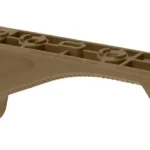 Magpul AFG M-LOK Angled Foregrip Coyote, side and top view with curved grip surface