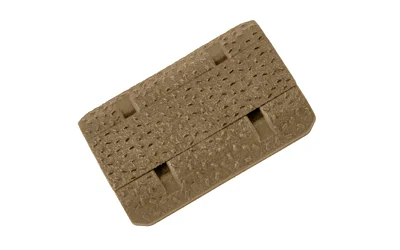 Magpul M-LOK Rail Cover Type 2 Coyote, angled top view with textured surface