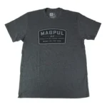 MAGPUL GO BNG PTCH CVC TSHRT CHAR XL charcoal short-sleeve T-shirt, front view with chest graphic