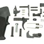 Doublestar Corp. DBST LPK 556 BLK, overhead view of black grip and assorted small metal parts