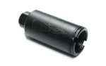 Noveske KX3 flash suppressor, black angled side view with flared front opening