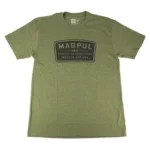 MAGPUL GO BANG PATCH CVC TSHRT OD M olive green shirt, front view with black chest graphic