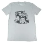 MAGPUL BURRO CVC TSHRT GRAY 2XL light gray shirt, front view with black burro graphic