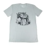 MAGPUL BURRO CVC TSHRT GRAY L light gray shirt, front view with black burro graphic