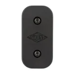 Yankee Hill Machine Co YHM ARCA-SWISS M-LOK Rail Assy, black top view with two screws and logo