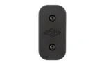 Yankee Hill Machine Co YHM ARCA-SWISS M-LOK Rail Assy, black top view with two screws and logo
