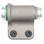 Noveske Body Weaponlight FDE LH, tan front view with threaded ends and two screw heads