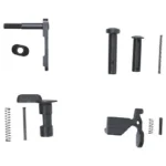 NOVESKE LOWER PARTS KIT NO FCG/GRP, black pins, springs and small parts arranged in groups