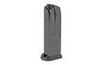 FN America FN FNX magazine in black, front three-quarter view with base plate visible
