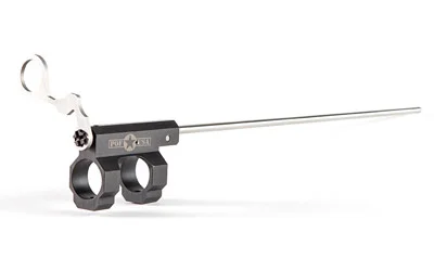 Patriot Ordnance Factory POF DICTATOR 9POS GAS BLOCK CARBINE, black and silver side view