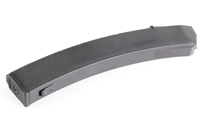 primary-18162 POF Phoenix magazine, black angled side view with a curved body and flat baseplate