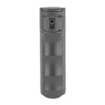 Mace Security International MSI Compact Model Pepper Spray Black, front view with nozzle and cap
