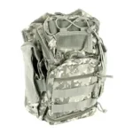 NCSTAR VISM FIRST RESP UTL BAG DGTL, digital camouflage front view with pockets and bungee cord