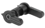 Patriot Ordnance Factory POF AMBI SFTY SELECTOR black selector, angled close-up with two levers