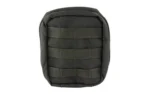 High Speed Gear HSGI Mini EOD Pouch V2 black, front view with webbing rows