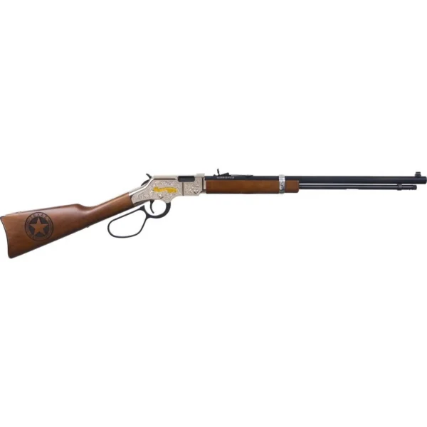 Henry Texas Rangers Bicentennial Tribute Edition Rifle, right-side view with walnut stock