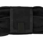 High Speed Gear MAG-NET Dump Pouch V2 MOLLE BLK, black folded pouch front view with mesh sides