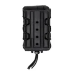 High Speed Gear HSGI POLYMER X2R RIFLE TACO V2 black double magazine pouch, front view