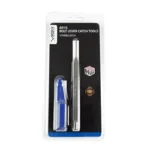 NCSTAR AR15 BOLT CATCH TOOL SET, front view in retail packaging with blue and silver tools