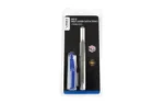 NCSTAR AR15 BOLT CATCH TOOL SET, front view in retail packaging with blue and silver tools