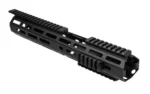 NCSTAR M-LOK HANDGRD/CARB EXT black angled view with top rails and slotted sides