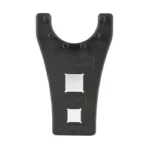 NCSTAR AR15 BARREL NUT CROWS FT TOOL black front view with U-shaped opening and square cutouts