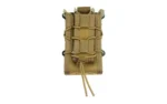 High Speed Gear HSGI X2RP TACO MOLLE COY, coyote brown pouch front with elastic cord lacing