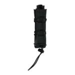 High Speed Gear HSGI EXTENDED PISTOL MOLLE BLK, front view in black with lacing and pull cord