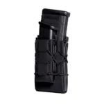High Speed Gear HSGI GEN 2 DBL DCKR TACO in black, front view holding two magazines