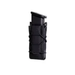 High Speed Gear HSGI GEN 2 Single Pistol TACO in black, angled front view with magazine