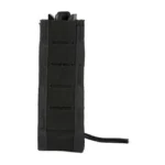 High Speed Gear HSGI DUTY EXTENDED PISTOL TACO BLK, black pouch in front view with cord