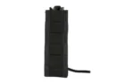 High Speed Gear HSGI DUTY EXTENDED PISTOL TACO BLK, black pouch in front view with cord