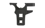NCSTAR AR15 BUFFER TUBE/CASTLE TOOL black front view with curved head, side hook and square openings