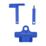 NCSTAR AR15 FRONT RECEIVER PIN TOOLS blue front view showing three separate tool pieces