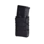 High Speed Gear HSGI X2R TACO GEN 2 DBL AR15 BLK, front view with black magazine inserted