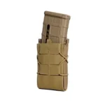 High Speed Gear HSGI GEN 2 X2R TACO DBL AR15 COY, front view with tan magazine inserted