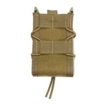 High Speed Gear HSGI RIFLE TACO MOLLE CB, coyote brown front view with elastic cord and MOLLE straps