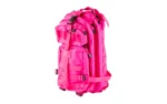 NCSTAR VISM SMALL BACKPACK PINK with multiple zippered compartments, front angled view
