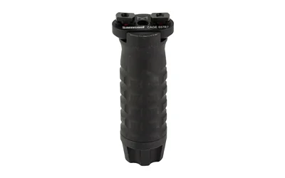 SAMSON M-LOK GRP MED, black front angled view with textured vertical grip