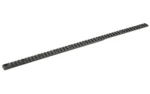 Q TOP RAIL FOR THE FIX black ridged rail, angled top view