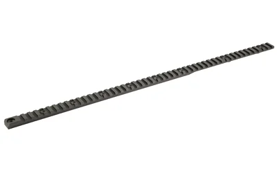 Q TOP RAIL FOR THE FIX black ridged rail, angled top view