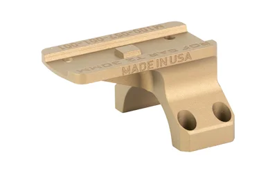 REPTILIA ROF-90 30MM APNT MICRO FDE tan mount, angled side view with flat top and two holes