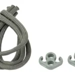 Q Q SLING MOUNT DEVIL gray cord and two gray sling mounts, top view