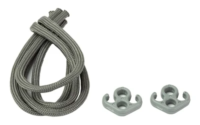 Q Q SLING MOUNT DEVIL gray cord and two gray sling mounts, top view