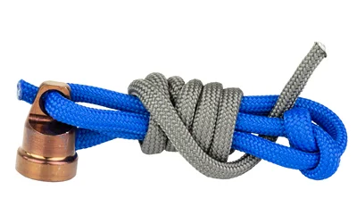 Q Q SLINGLEBERRY SLING MOUNT QD blue and gray cord with bronze quick-detach mount