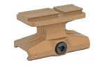 REPTILIA DOT MNT 1/3 CO-WIT ACRO FDE tan mount, angled side view with top plate and screw